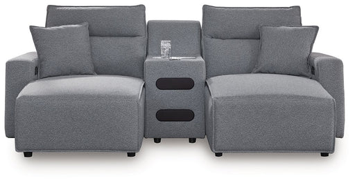 Modmax Power Reclining Sectional with Chaise - Theo's Factory Direct Mattress & Furniture (Columbus, OH)
