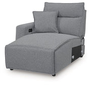 Modmax Power Reclining Sectional with Chaise - Theo's Factory Direct Mattress & Furniture (Columbus, OH)