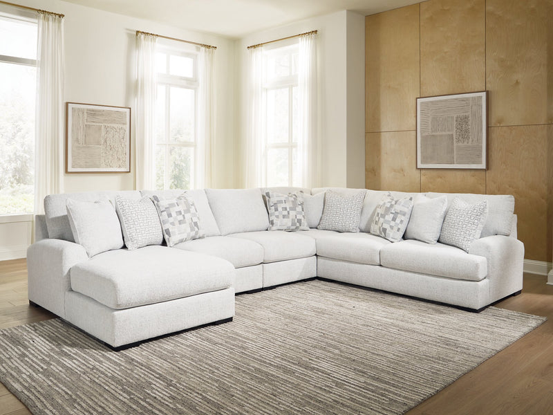 Misty-Lakes Sectional with Chaise - Theo's Factory Direct Mattress & Furniture (Columbus, OH)