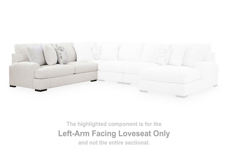 Misty-Lakes Sectional with Chaise - Theo's Factory Direct Mattress & Furniture (Columbus, OH)