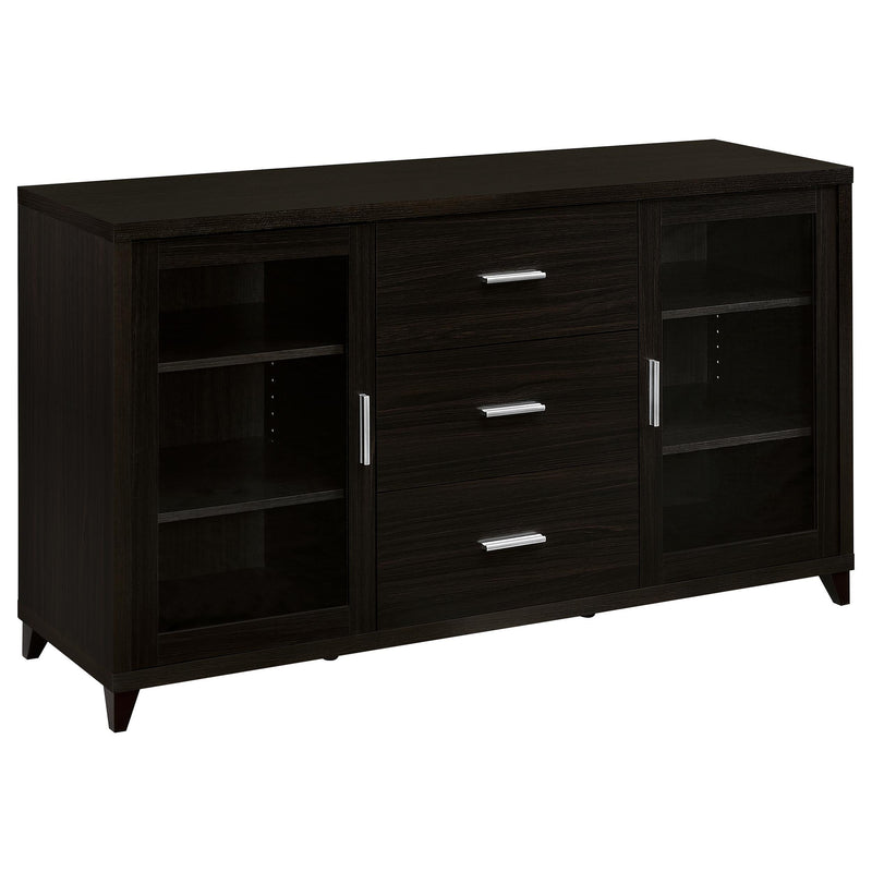 Lewes 2-door TV Stand with Adjustable Shelves Cappuccino - Theo's Factory Direct Mattress & Furniture (Columbus, OH)