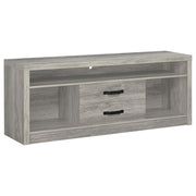Burke 2-drawer TV Console Grey Driftwood - Theo's Factory Direct Mattress & Furniture (Columbus, OH)