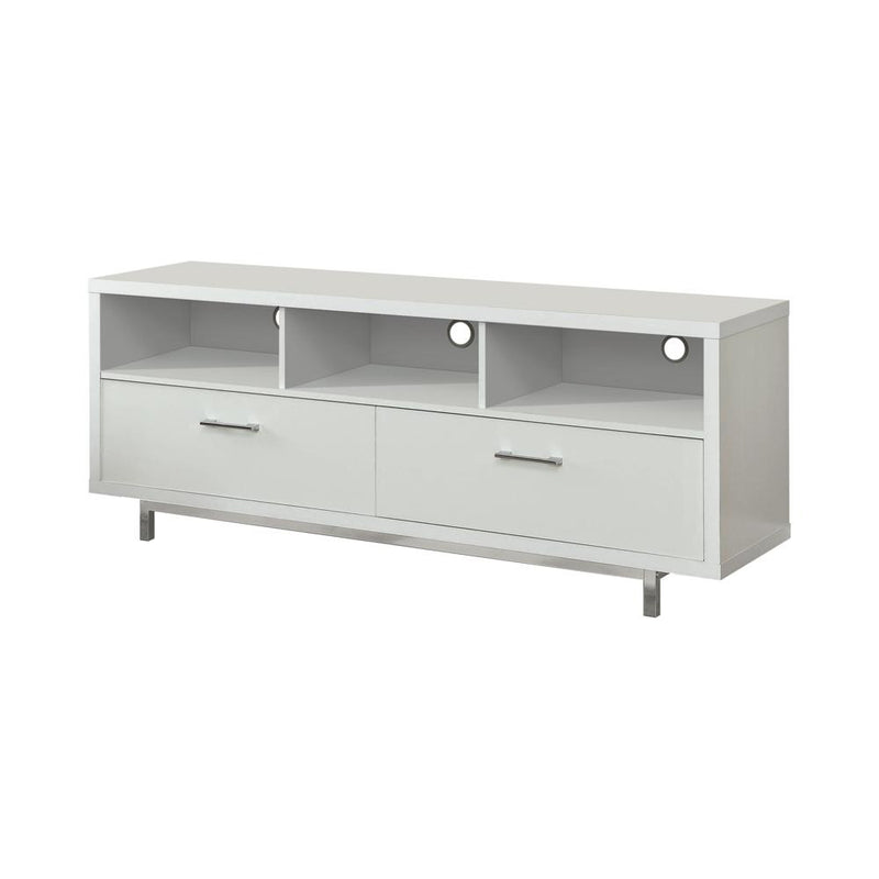 Casey 2-drawer Rectangular TV Console White - Theo's Factory Direct Mattress & Furniture (Columbus, OH)