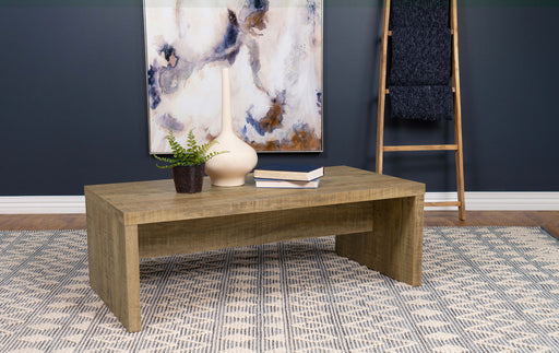 Lynette Rectangular Engineered Wood Coffee Table Mango - Theo's Factory Direct Mattress & Furniture (Columbus, OH)