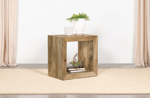 Benton Rectangular Solid Wood End Table Natural - Theo's Factory Direct Mattress & Furniture (Columbus, OH)