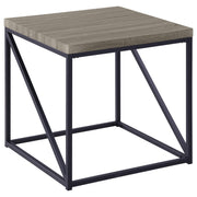 Birdie Square End Table Sonoma Grey - Theo's Factory Direct Mattress & Furniture (Columbus, OH)
