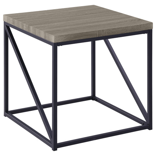 Birdie Square End Table Sonoma Grey - Theo's Factory Direct Mattress & Furniture (Columbus, OH)