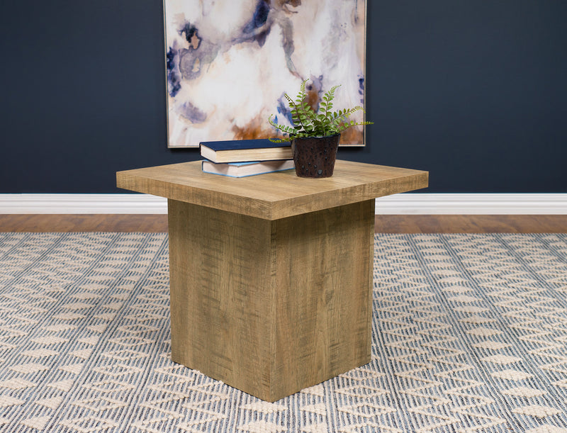 Devar Square Engineered Wood End Table Mango - Theo's Factory Direct Mattress & Furniture (Columbus, OH)