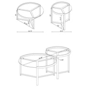 Delia Nesting Coffee Table - Theo's Factory Direct Mattress & Furniture (Columbus, OH)