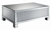 Gillian Rectangular Coffee Table Clear Mirror - Theo's Factory Direct Mattress & Furniture (Columbus, OH)