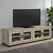 Sachin Rectangular TV Console with Glass Doors - Theo's Factory Direct Mattress & Furniture (Columbus, OH)