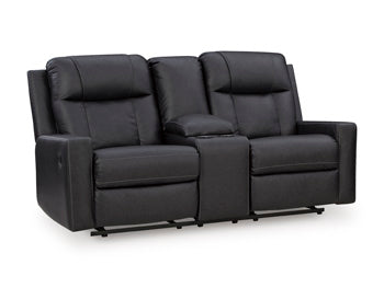 Mackmenville Reclining Loveseat with Console - Theo's Factory Direct Mattress & Furniture (Columbus, OH)