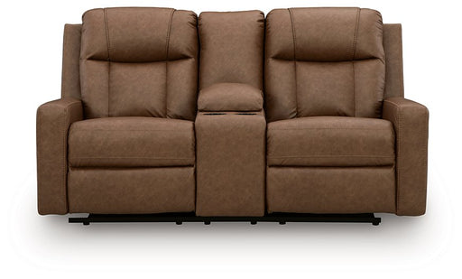 Mackmenville Reclining Loveseat with Console - Theo's Factory Direct Mattress & Furniture (Columbus, OH)