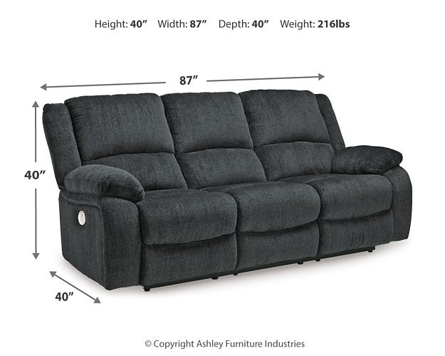 Draycoll Power Reclining Sofa - Theo's Factory Direct Mattress & Furniture (Columbus, OH)