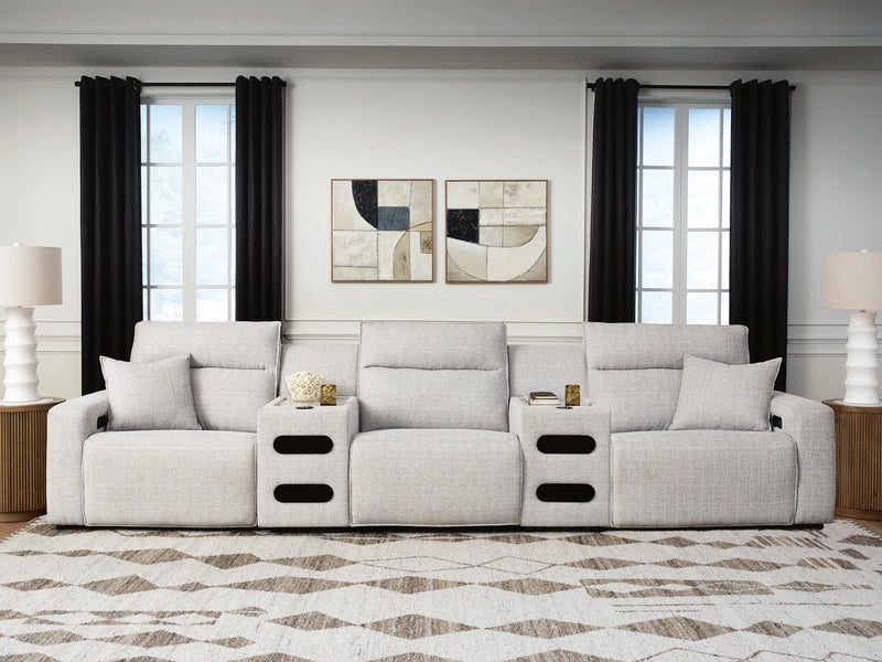 Modmax II Power Reclining Sectional with Audio Consoles