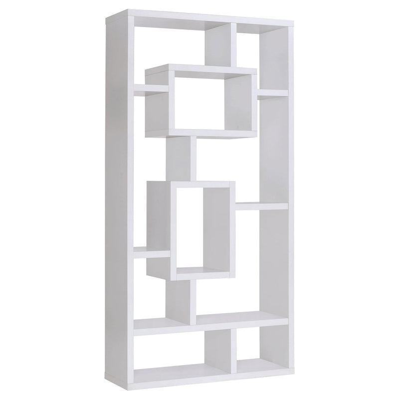 Howie 10-shelf Bookcase White - Theo's Factory Direct Mattress & Furniture (Columbus, OH)
