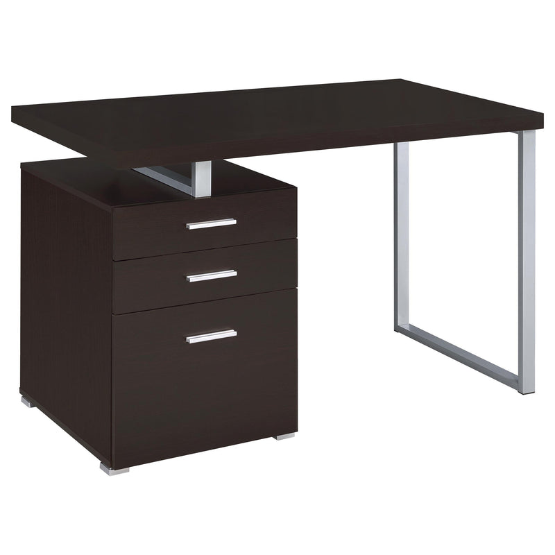 Brennan 3-drawer Office Desk Cappuccino - Theo's Factory Direct Mattress & Furniture (Columbus, OH)