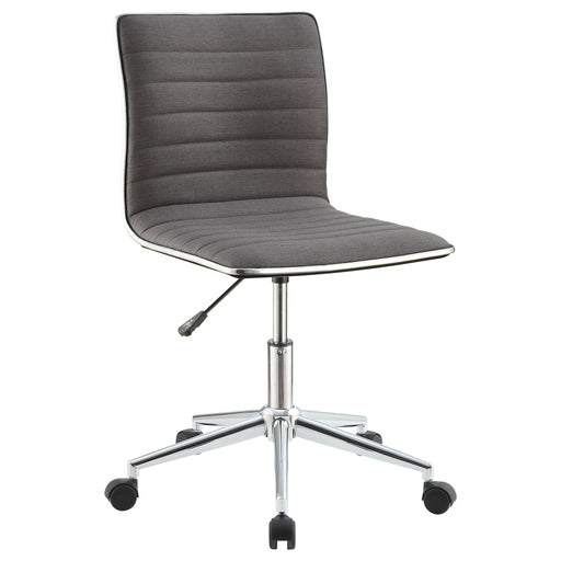 Chryses Adjustable Height Office Chair Grey and Chrome - Theo's Factory Direct Mattress & Furniture (Columbus, OH)