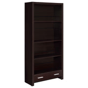 Skylar 5-shelf Bookcase with Storage Drawer Cappuccino - Theo's Factory Direct Mattress & Furniture (Columbus, OH)