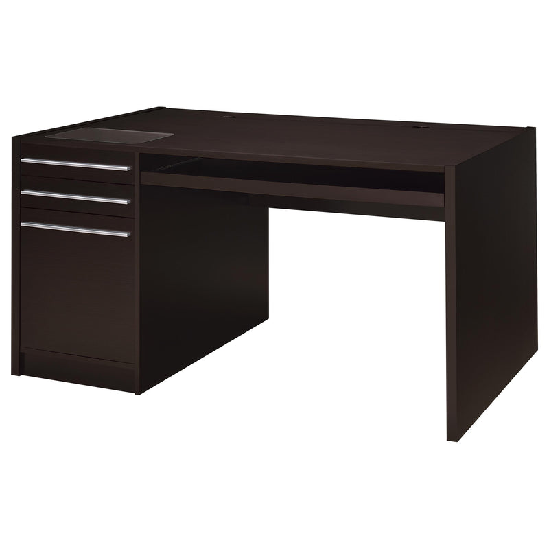 Halston 3-drawer Connect-it Office Desk Cappuccino - Theo's Factory Direct Mattress & Furniture (Columbus, OH)