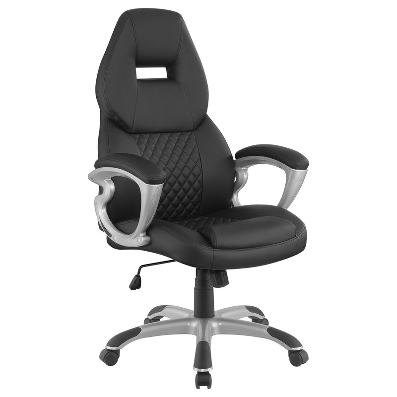 Bruce Adjustable Height Office Chair Black and Silver - Theo's Factory Direct Mattress & Furniture (Columbus, OH)