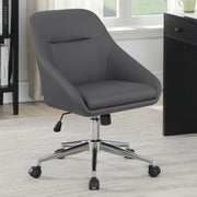 Jackman Upholstered Office Chair with Casters - Theo's Factory Direct Mattress & Furniture (Columbus, OH)