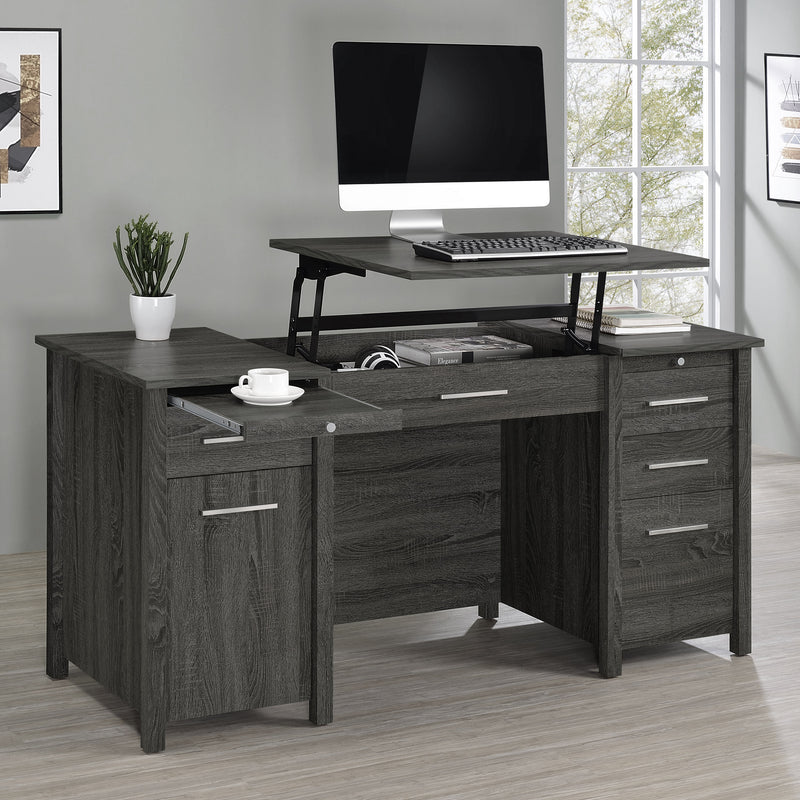 Dylan 4-drawer Lift Top Office Desk - Theo's Factory Direct Mattress & Furniture (Columbus, OH)