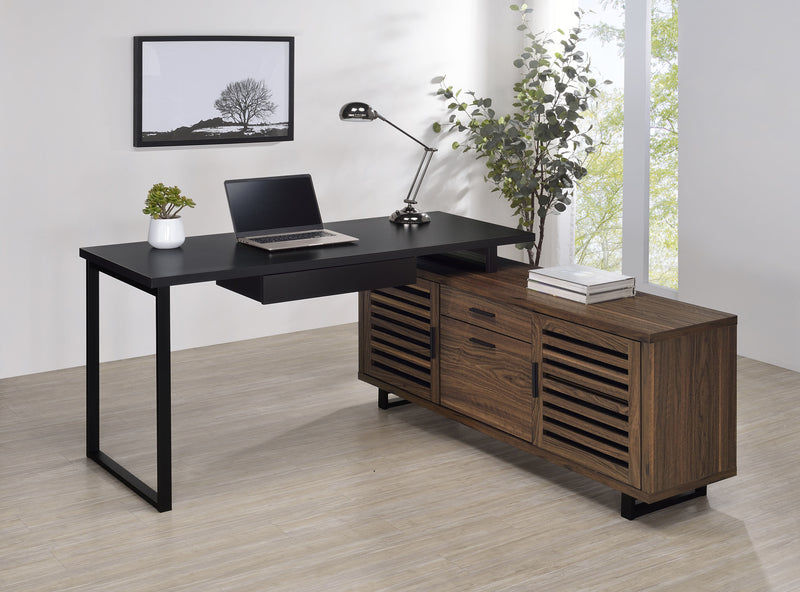 Maddox L-Shape Desk - Theo's Factory Direct Mattress & Furniture (Columbus, OH)