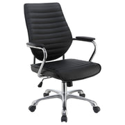 Chase High Back Office Chair Black and Chrome - Theo's Factory Direct Mattress & Furniture (Columbus, OH)