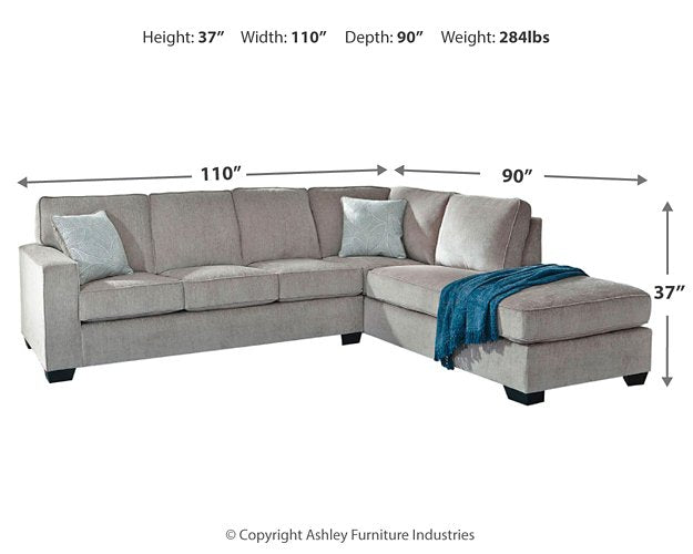 Altari Sleeper Sectional with Chaise - Theo's Factory Direct Mattress & Furniture (Columbus, OH)