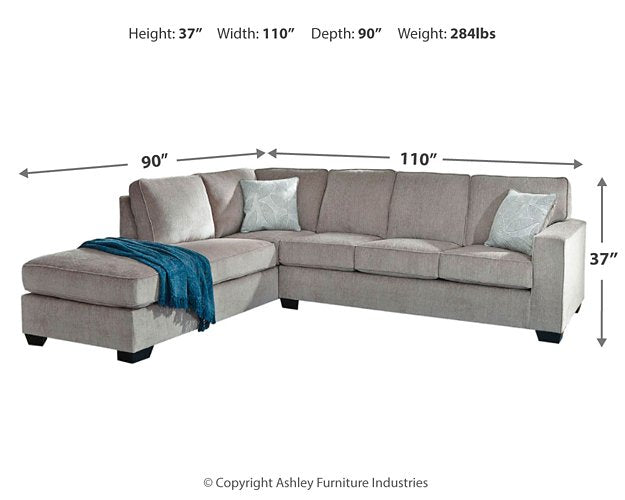 Altari Sleeper Sectional with Chaise - Theo's Factory Direct Mattress & Furniture (Columbus, OH)