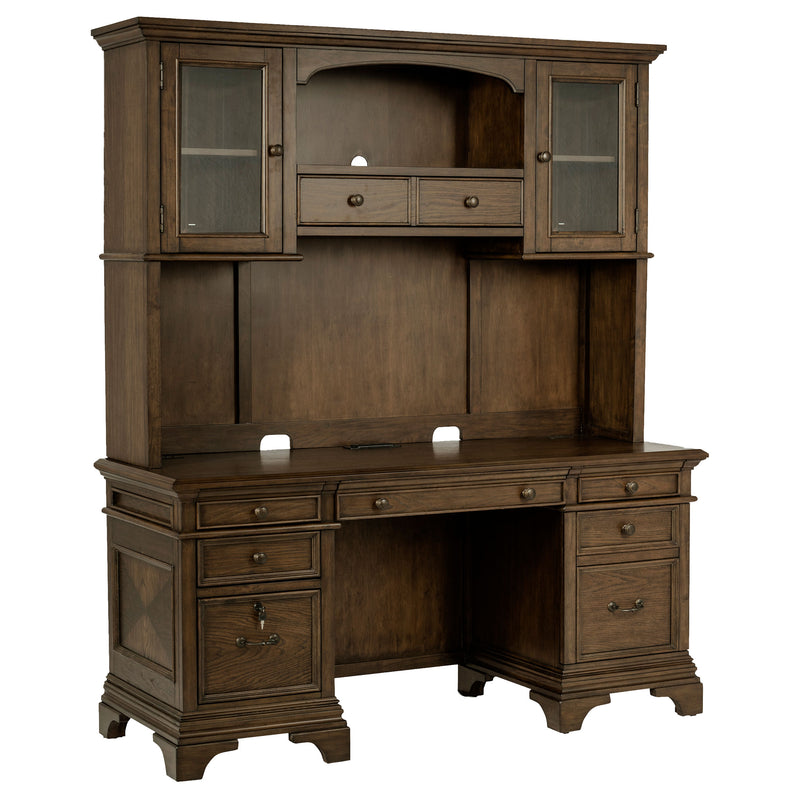 Hartshill Credenza Desk with Hutch - Theo's Factory Direct Mattress & Furniture (Columbus, OH)