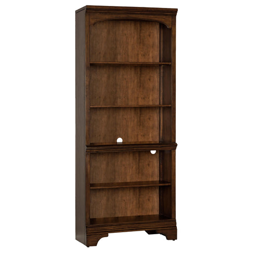 Hartshill 5-shelf Bookcase Burnished Oak - Theo's Factory Direct Mattress & Furniture (Columbus, OH)