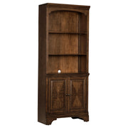 Hartshill Bookcase with Cabinet Burnished Oak - Theo's Factory Direct Mattress & Furniture (Columbus, OH)