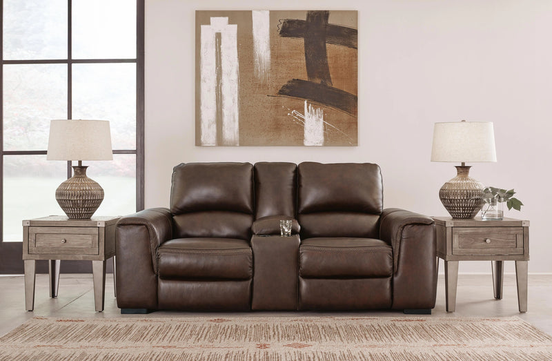Alessandro Power Reclining Loveseat with Console