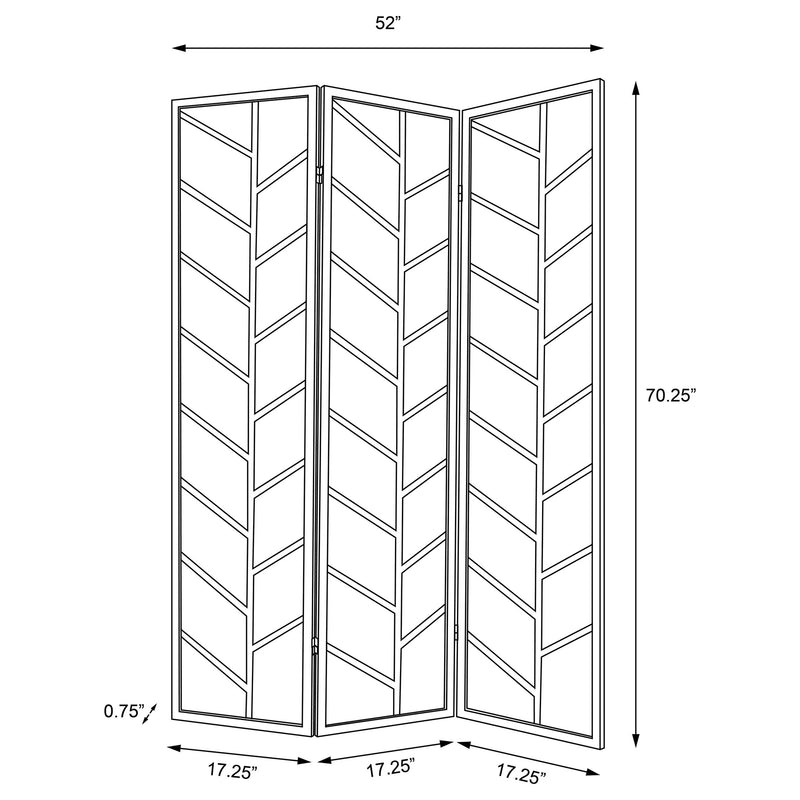 Mila Three-Panel Room Divider
