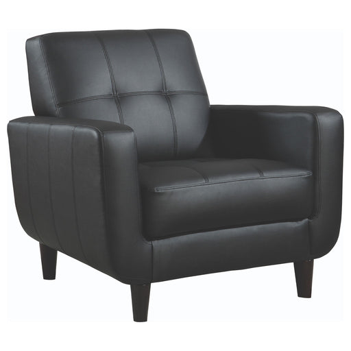 Aaron Padded Seat Accent Chair Black - Theo's Factory Direct Mattress & Furniture (Columbus, OH)