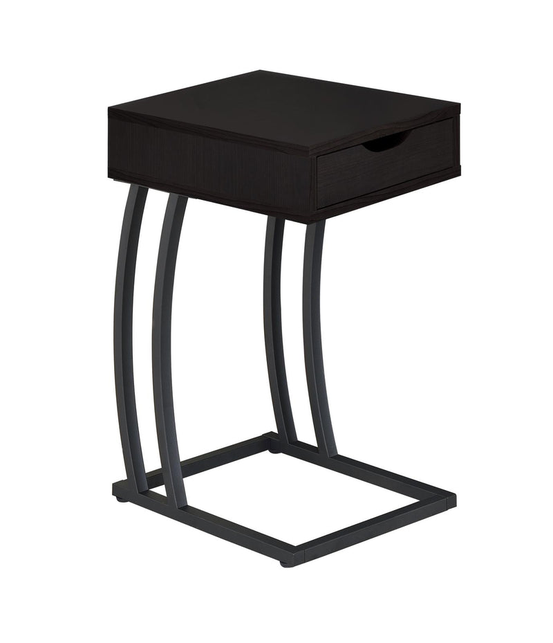 Troy Accent Table with Power Outlet Cappuccino - Theo's Factory Direct Mattress & Furniture (Columbus, OH)