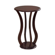 Elton Round Top Accent Table Cherry - Theo's Factory Direct Mattress & Furniture (Columbus, OH)