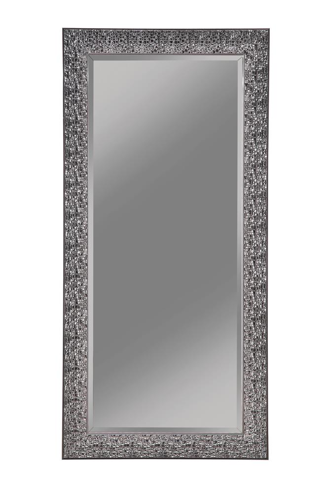 Rollins Rectangular Floor Mirror Black - Theo's Factory Direct Mattress & Furniture (Columbus, OH)
