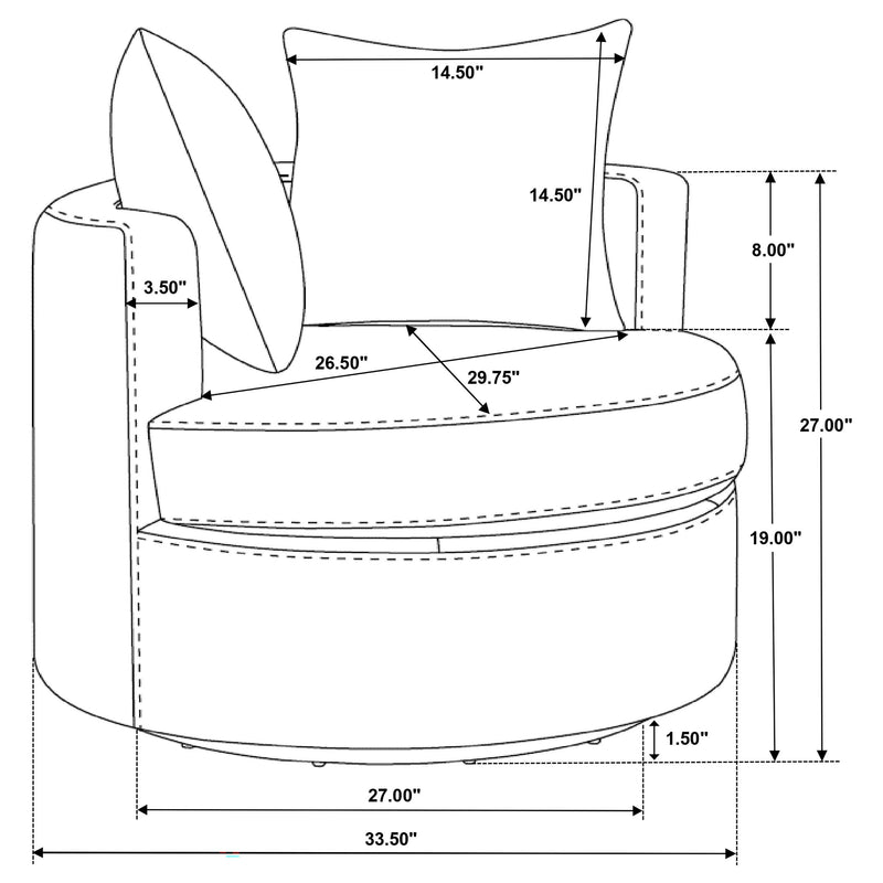 Debbie Accent Chair - Theo's Factory Direct Mattress & Furniture (Columbus, OH)
