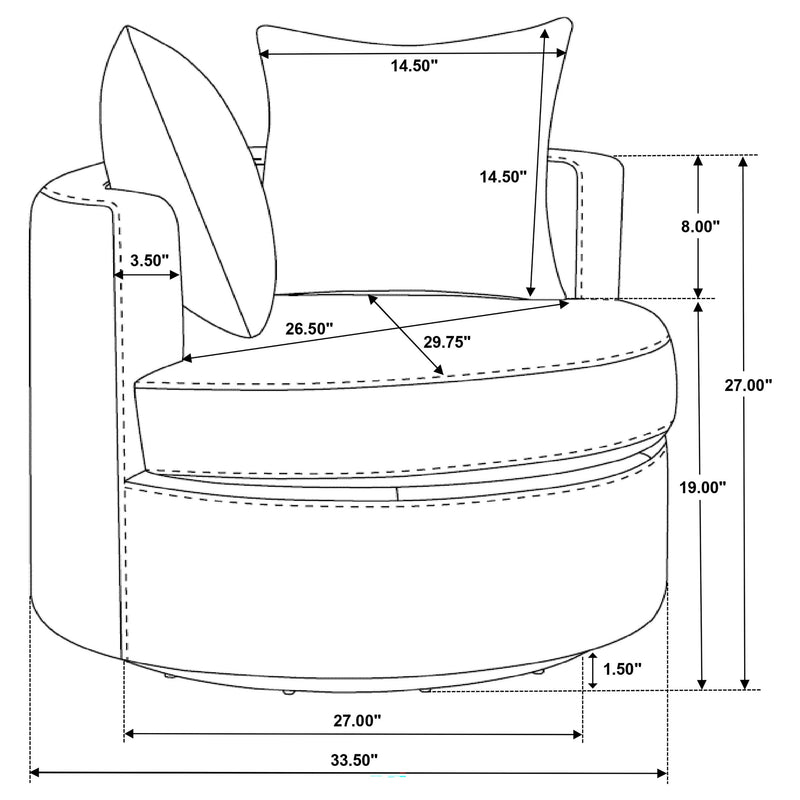 Debbie Accent Chair - Theo's Factory Direct Mattress & Furniture (Columbus, OH)