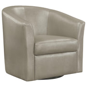 Turner Upholstery Sloped Arm Accent Swivel Chair Champagne - Theo's Factory Direct Mattress & Furniture (Columbus, OH)