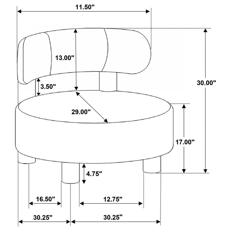 Zonie Accent Chair - Theo's Factory Direct Mattress & Furniture (Columbus, OH)