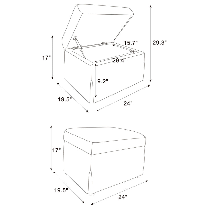 Winter Ottomans - Theo's Factory Direct Mattress & Furniture (Columbus, OH)