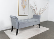 Farrah Upholstered Rolled Arms Storage Bench - Theo's Factory Direct Mattress & Furniture (Columbus, OH)