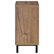 Teller 1-door Entryway Shoe Storage Cabinet Natural Oak - Theo's Factory Direct Mattress & Furniture (Columbus, OH)