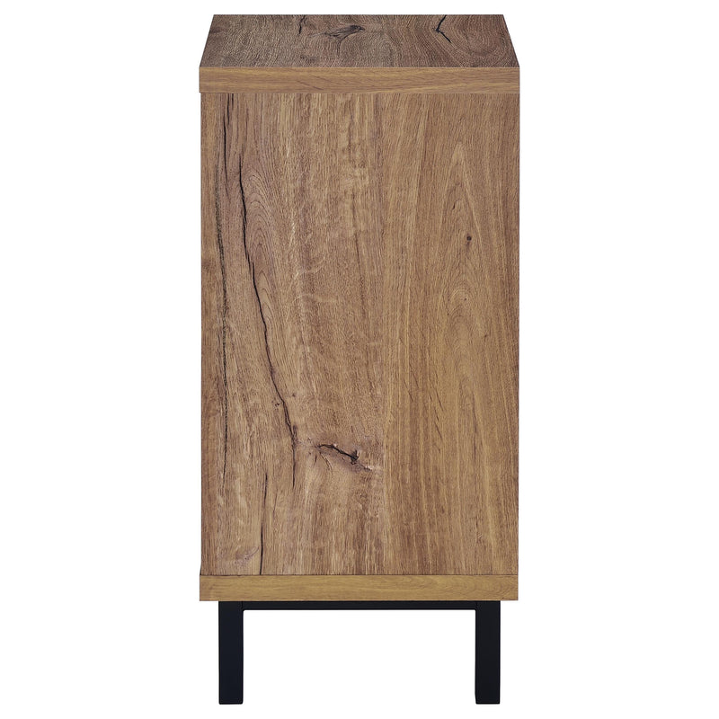 Teller 1-door Entryway Shoe Storage Cabinet Natural Oak - Theo's Factory Direct Mattress & Furniture (Columbus, OH)