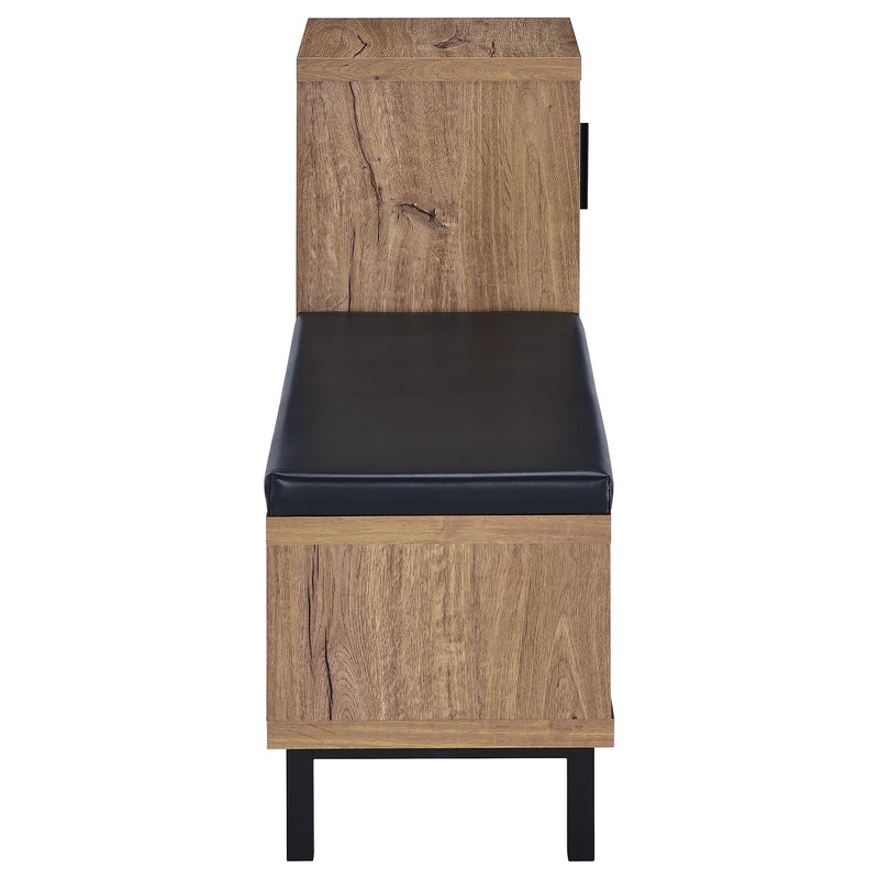 Teller 1-door Entryway Shoe Storage Cabinet Natural Oak - Theo's Factory Direct Mattress & Furniture (Columbus, OH)