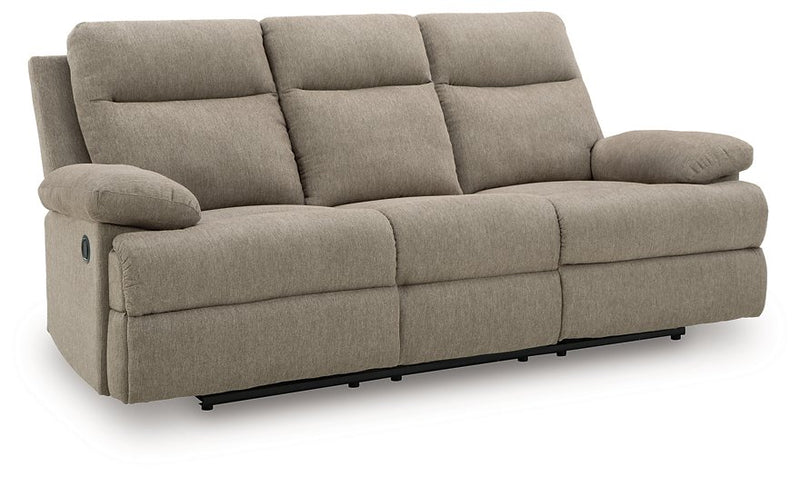 Side-Swipe Reclining Sofa with Drop Down Table - Theo's Factory Direct Mattress & Furniture (Columbus, OH)